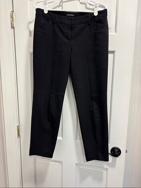 Express Black Straight-Leg Trousers